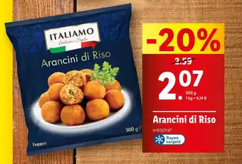 Lidl Italiamo Arancini di Riso offre