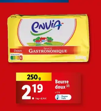 Lidl envia Beurre doux offre