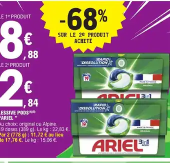 E.Leclerc Express LESSIVE PODS ARIEL offre