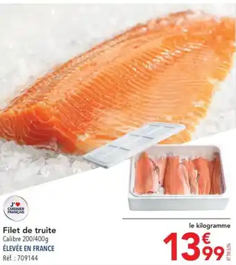METRO Filet de truite offre