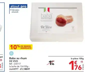 METRO Baba au rhum offre