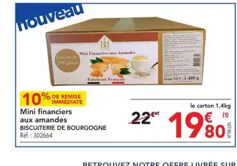 METRO Mini Financiers aux Amandes offre