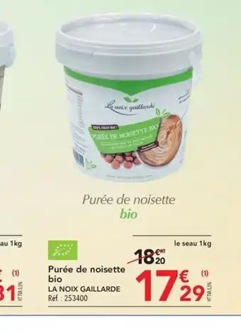 METRO Purée de noisette bio offre