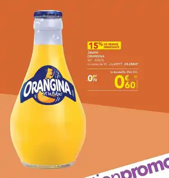 METRO Jaune ORANGINA offre