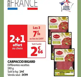 Auchan Supermarché CARPACCIO BIGARD offre