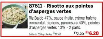 Thiriet 87611 - Risotto aux pointes d'asperges vertes offre