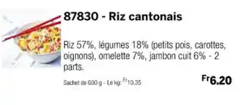 Thiriet 87830 Riz cantonais offre