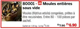 Thiriet 80001-Moules entières sous vide offre