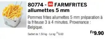 Thiriet 80774-FARMFRITES allumettes 5 mm offre