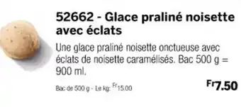 Thiriet 52662 - Glace praliné noisette avec éclats offre