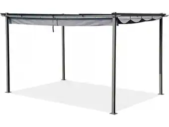 Bricorama Pergola avec toit rétractable - 3 x 4 m - Anthracite offre