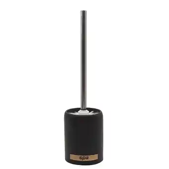 MSV Brosse Wc avec support Céramique SPA Noir