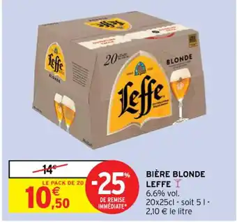 Intermarché Contact BIÈRE BLONDE LEFFE I offre