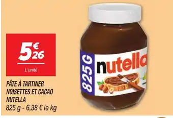 Netto PÂTE À TARTINER NOISETTES ET CACAO NUTELLA offre