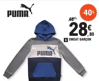 E.Leclerc Sport SWEAT GARÇON offre