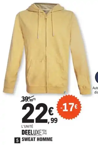 E.Leclerc Sport SWEAT HOMME offre