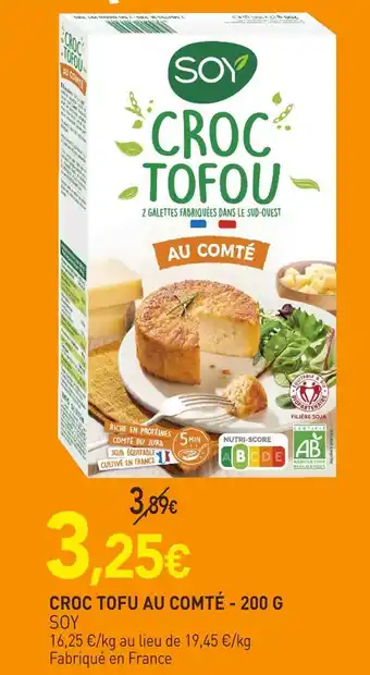 naturéO SOY CROC TOFU AU COMTÉ offre