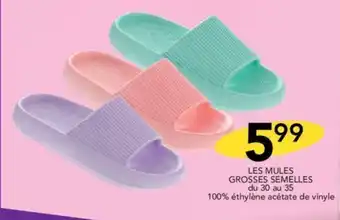 Stokomani LES MULES GROSSES SEMELLES du 30 au 35 offre