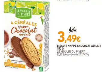 naturéO LE MOULIN DU PIVERT BISCUIT NAPPÉ CHOCOLAT AU LAIT offre