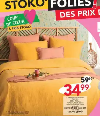 Stokomani LA PARURE GAZE DE COTON offre