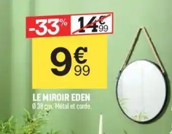 Centrakor LE MIROIR EDEN 038 cm. Métal et corde. offre