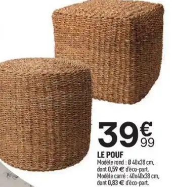 Centrakor LE POUF offre