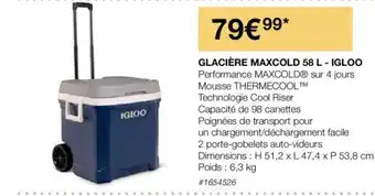 Costco GLACIÈRE MAXCOLD 58 L - IGLOO offre