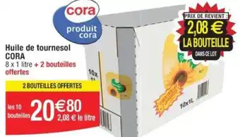 Cora x Carrefour Huile de tournesol CORA offre