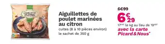 Picard Aiguillettes de poulet marinées au citron offre