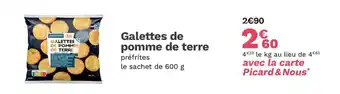 Picard Galettes de pomme de terre offre