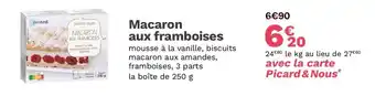 Picard Macaron aux framboises offre