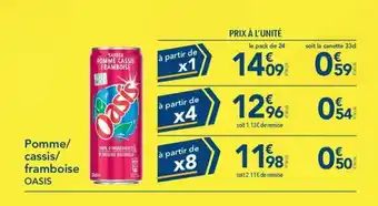 METRO Pomme/ cassis/ framboise OASIS offre