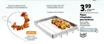 Lidl Piques à brochettes pour barbecue offre