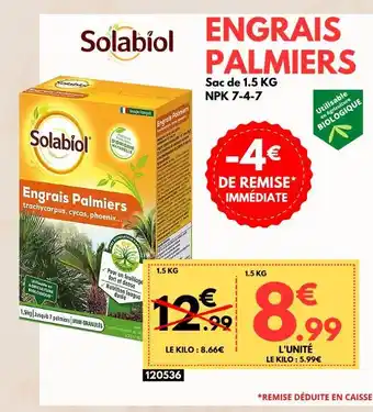 Trèfle Vert Solabiol ENGRAIS PALMIERS offre