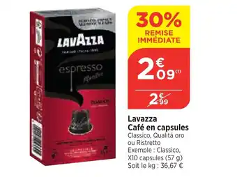 Bi1 Lavazza Café en capsules offre