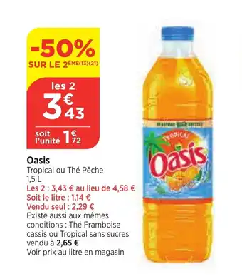 Bi1 Oasis offre