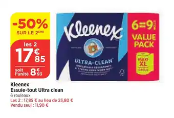 Bi1 Kleenex Essuie-tout Ultra clean offre