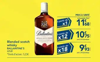 METRO Blended scotch whisky BALLANTINE'S offre