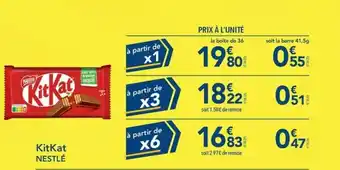 METRO KitKat NESTLÉ offre