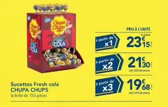 METRO Sucettes Fresh cola CHUPA CHUPS offre