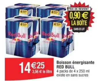 Cora x Carrefour Boisson énergisante RED BULL offre