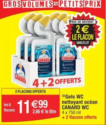 Cora x Carrefour (2) Gels WC nettoyant océan CANARD WC offre