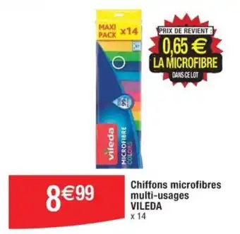 Cora Chiffons microfibres multi-usages VILEDA offre