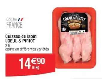 Cora Cuisses de lapin LOEUL & PIRIOT offre