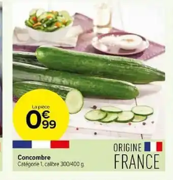 Carrefour Contact Concombre offre