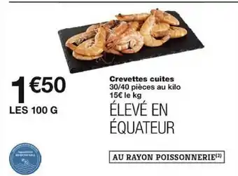 Monoprix Crevettes cuites offre