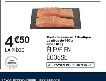 Monoprix Pavé de saumon Atlantique offre