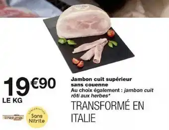 Monoprix Jambon cuit supérieur sans couenne offre