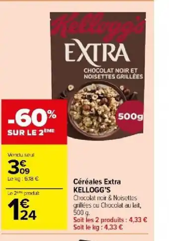 Carrefour Market Céréales Extra KELLOGG'S offre