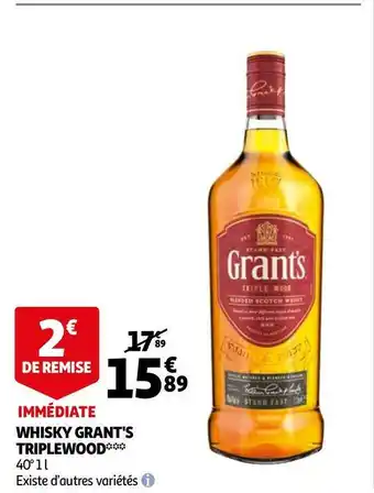 Auchan Triplewood whisky offre